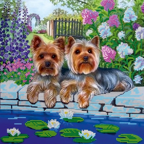 Charts on artistic canvas Couple, AC-263 by Abris Art - buy online! ✿ Fast delivery ✿ Factory price ✿ Wholesale and retail ✿ Purchase Large schemes for embroidery with beads on canvas (300x300 mm)