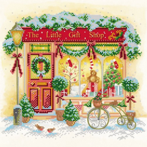 Charts on artistic canvas New-year gladnesses, AC-333 by Abris Art - buy online! ✿ Fast delivery ✿ Factory price ✿ Wholesale and retail ✿ Purchase Large schemes for embroidery with beads on canvas (300x300 mm)