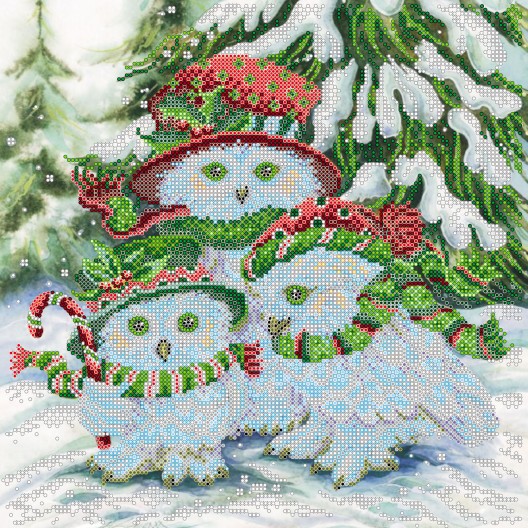 Charts on artistic canvas Family holidays, AC-334 by Abris Art - buy online! ✿ Fast delivery ✿ Factory price ✿ Wholesale and retail ✿ Purchase Large schemes for embroidery with beads on canvas (300x300 mm)