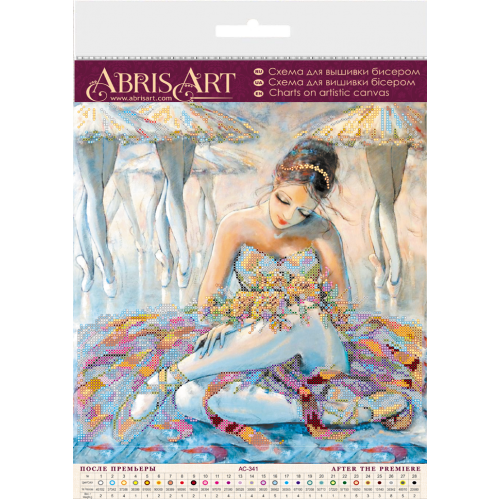 Charts on artistic canvas After the premiere, AC-341 by Abris Art - buy online! ✿ Fast delivery ✿ Factory price ✿ Wholesale and retail ✿ Purchase Large schemes for embroidery with beads on canvas (300x300 mm)