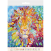 Charts on artistic canvas Multicolored lion, AC-365 by Abris Art - buy online! ✿ Fast delivery ✿ Factory price ✿ Wholesale and retail ✿ Purchase Large schemes for embroidery with beads on canvas (300x300 mm)