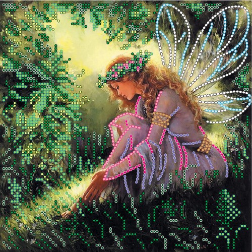Charts on artistic canvas Driada, AC-410 by Abris Art - buy online! ✿ Fast delivery ✿ Factory price ✿ Wholesale and retail ✿ Purchase Scheme for embroidery with beads on canvas (200x200 mm)