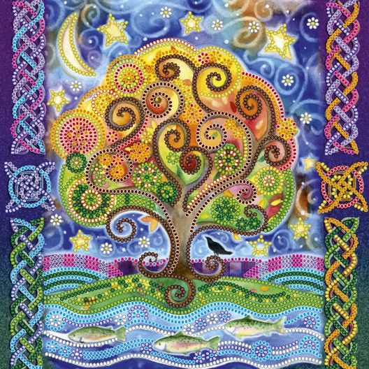 Charts on artistic canvas At the magic oak, AC-499 by Abris Art - buy online! ✿ Fast delivery ✿ Factory price ✿ Wholesale and retail ✿ Purchase Scheme for embroidery with beads on canvas (200x200 mm)