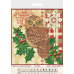 Charts on artistic canvas Owl and holly, AC-523 by Abris Art - buy online! ✿ Fast delivery ✿ Factory price ✿ Wholesale and retail ✿ Purchase Scheme for embroidery with beads on canvas (200x200 mm)