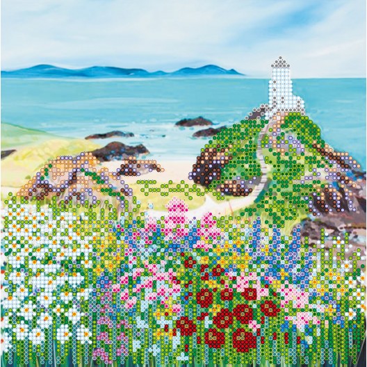 Charts on artistic canvas Steppe in bloom, AC-529 by Abris Art - buy online! ✿ Fast delivery ✿ Factory price ✿ Wholesale and retail ✿ Purchase Scheme for embroidery with beads on canvas (200x200 mm)