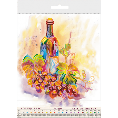 Charts on artistic canvas Taste of the sun, AC-560 by Abris Art - buy online! ✿ Fast delivery ✿ Factory price ✿ Wholesale and retail ✿ Purchase Scheme for embroidery with beads on canvas (200x200 mm)