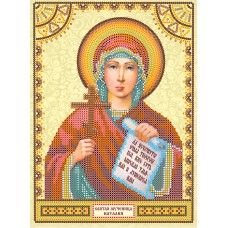 Icon's charts on artistic canvas St. Natalia