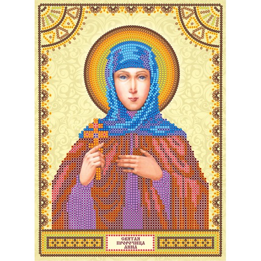 Icons charts on artistic canvas St. Anna, ACK-015 by Abris Art - buy online! ✿ Fast delivery ✿ Factory price ✿ Wholesale and retail ✿ Purchase The scheme for embroidery with beads icons on canvas