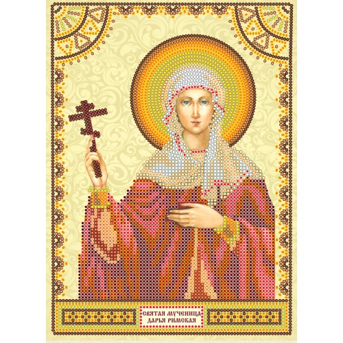 Icons charts on artistic canvas St. Daria, ACK-020 by Abris Art - buy online! ✿ Fast delivery ✿ Factory price ✿ Wholesale and retail ✿ Purchase The scheme for embroidery with beads icons on canvas