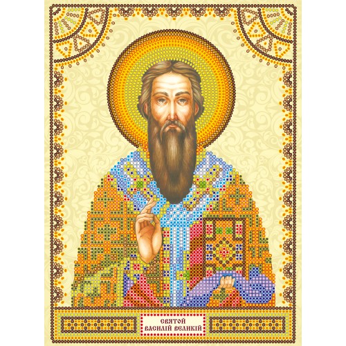 Icons charts on artistic canvas St. Basil, ACK-026 by Abris Art - buy online! ✿ Fast delivery ✿ Factory price ✿ Wholesale and retail ✿ Purchase The scheme for embroidery with beads icons on canvas