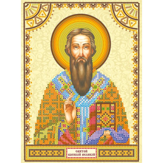 Icons charts on artistic canvas St. Basil, ACK-026 by Abris Art - buy online! ✿ Fast delivery ✿ Factory price ✿ Wholesale and retail ✿ Purchase The scheme for embroidery with beads icons on canvas
