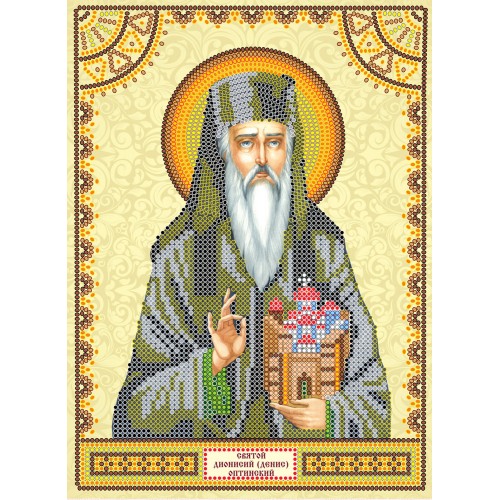 Icons charts on artistic canvas St. Denis, ACK-045 by Abris Art - buy online! ✿ Fast delivery ✿ Factory price ✿ Wholesale and retail ✿ Purchase The scheme for embroidery with beads icons on canvas