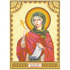 Icon's charts on artistic canvas St. Margaret