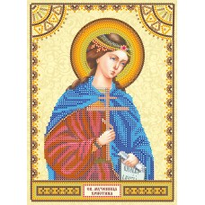 Icon's charts on artistic canvas St. Christina