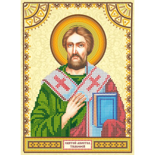 Icons charts on artistic canvas St. Timothy, ACK-075 by Abris Art - buy online! ✿ Fast delivery ✿ Factory price ✿ Wholesale and retail ✿ Purchase The scheme for embroidery with beads icons on canvas