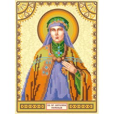 Icon's charts on artistic canvas St. Angelina