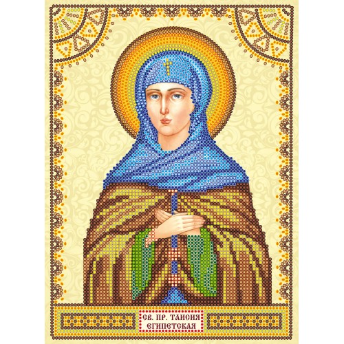 Icons charts on artistic canvas St. Taisiya, ACK-082 by Abris Art - buy online! ✿ Fast delivery ✿ Factory price ✿ Wholesale and retail ✿ Purchase The scheme for embroidery with beads icons on canvas