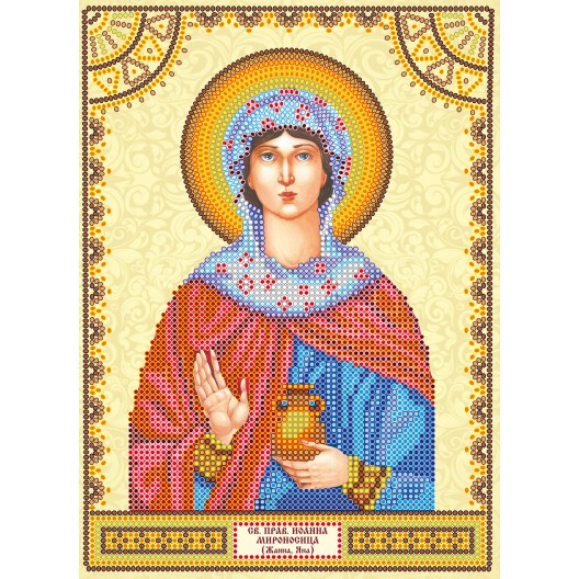 Icons charts on artistic canvas St. Ioanna, ACK-088 by Abris Art - buy online! ✿ Fast delivery ✿ Factory price ✿ Wholesale and retail ✿ Purchase The scheme for embroidery with beads icons on canvas