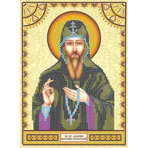 Icons charts on artistic canvas St. Zacharias, ACK-102 by Abris Art - buy online! ✿ Fast delivery ✿ Factory price ✿ Wholesale and retail ✿ Purchase The scheme for embroidery with beads icons on canvas