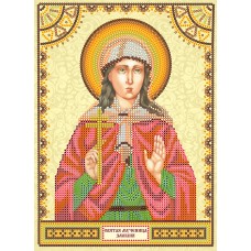 Icon's charts on artistic canvas St. Emily