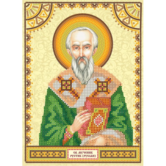 Icons charts on artistic canvas St. Ruslan, ACK-108 by Abris Art - buy online! ✿ Fast delivery ✿ Factory price ✿ Wholesale and retail ✿ Purchase The scheme for embroidery with beads icons on canvas