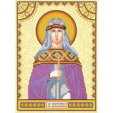 Icon's charts on artistic canvas St. Euphrosyne