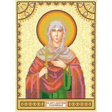 Icon's charts on artistic canvas St. Alevtina
