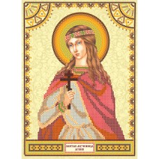 Icon's charts on artistic canvas St. Agnes