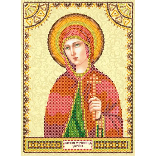 Icons charts on artistic canvas St. Ustin, ACK-120 by Abris Art - buy online! ✿ Fast delivery ✿ Factory price ✿ Wholesale and retail ✿ Purchase The scheme for embroidery with beads icons on canvas