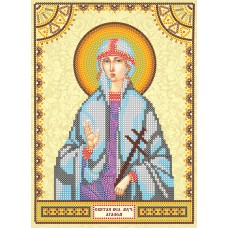 Icon's charts on artistic canvas St. Agatha