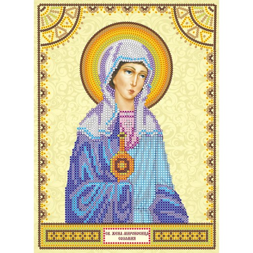 Icons charts on artistic canvas St. Solomiya, ACK-129 by Abris Art - buy online! ✿ Fast delivery ✿ Factory price ✿ Wholesale and retail ✿ Purchase The scheme for embroidery with beads icons on canvas