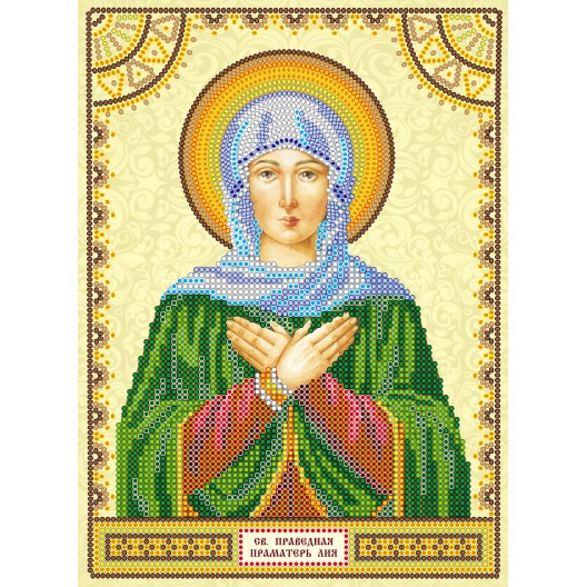 Icons charts on artistic canvas St. Liya, ACK-131 by Abris Art - buy online! ✿ Fast delivery ✿ Factory price ✿ Wholesale and retail ✿ Purchase The scheme for embroidery with beads icons on canvas