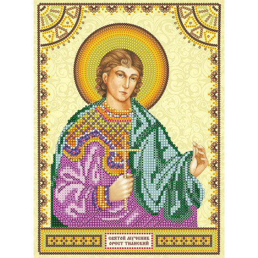 Icons charts on artistic canvas St. Orest, ACK-132 by Abris Art - buy online! ✿ Fast delivery ✿ Factory price ✿ Wholesale and retail ✿ Purchase The scheme for embroidery with beads icons on canvas