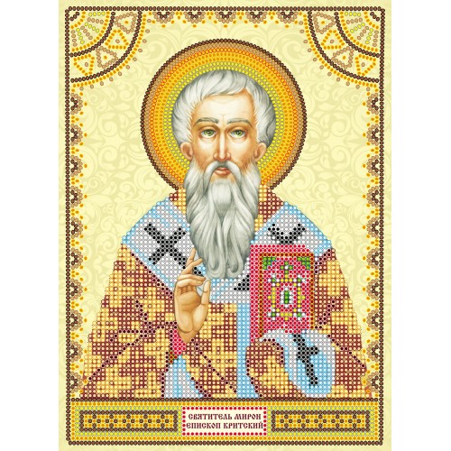 Icons charts on artistic canvas St. Miron, ACK-139 by Abris Art - buy online! ✿ Fast delivery ✿ Factory price ✿ Wholesale and retail ✿ Purchase The scheme for embroidery with beads icons on canvas
