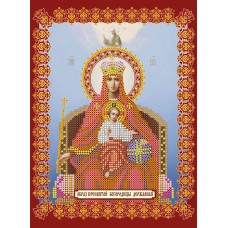Icon's charts on artistic canvas Icon of the Mother of God «Reigning»