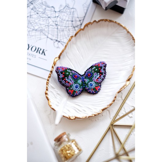 Decoration Butterfly, AD-001 by Abris Art - buy online! ✿ Fast delivery ✿ Factory price ✿ Wholesale and retail ✿ Purchase Kits for creating brooches (jewelry) with beads