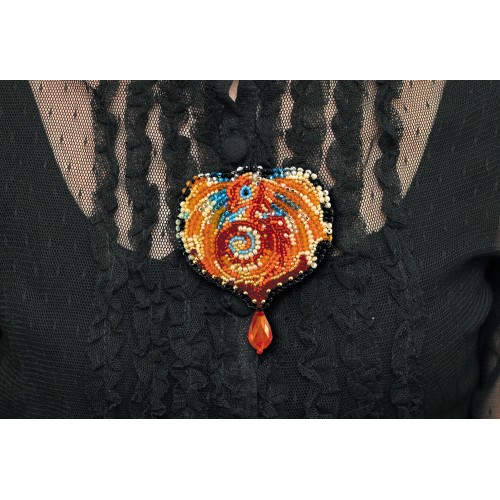 Decoration The Dragon, AD-005 by Abris Art - buy online! ✿ Fast delivery ✿ Factory price ✿ Wholesale and retail ✿ Purchase Kits for creating brooches (jewelry) with beads