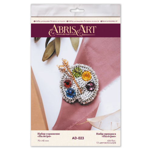 Decoration Palette, AD-023 by Abris Art - buy online! ✿ Fast delivery ✿ Factory price ✿ Wholesale and retail ✿ Purchase Kits for creating brooches (jewelry) with beads