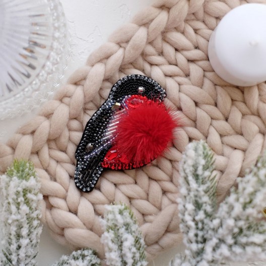 Decoration Bullfinch, AD-041 by Abris Art - buy online! ✿ Fast delivery ✿ Factory price ✿ Wholesale and retail ✿ Purchase Kits for creating brooches (jewelry) with beads