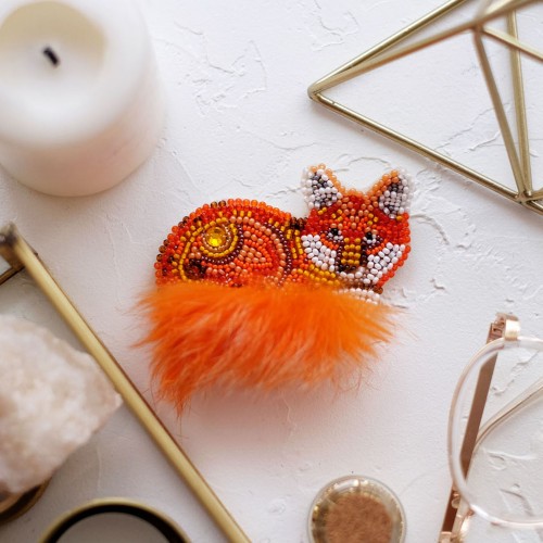 Decoration Redtail, AD-044 by Abris Art - buy online! ✿ Fast delivery ✿ Factory price ✿ Wholesale and retail ✿ Purchase Kits for creating brooches (jewelry) with beads