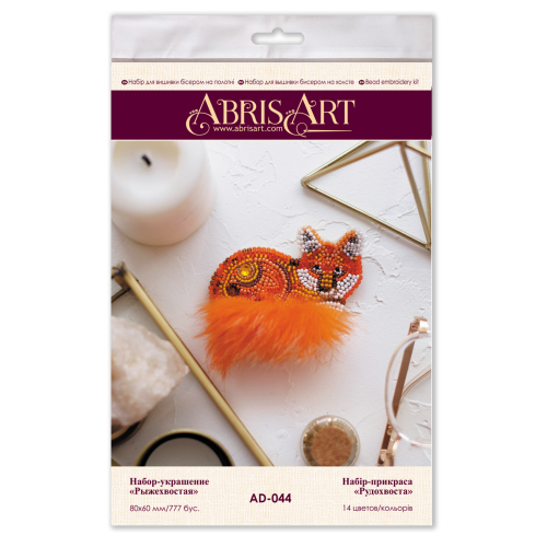Decoration Redtail, AD-044 by Abris Art - buy online! ✿ Fast delivery ✿ Factory price ✿ Wholesale and retail ✿ Purchase Kits for creating brooches (jewelry) with beads