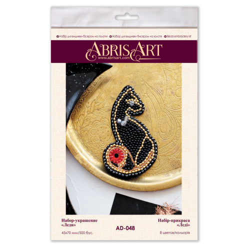 Decoration Lady, AD-048 by Abris Art - buy online! ✿ Fast delivery ✿ Factory price ✿ Wholesale and retail ✿ Purchase Kits for creating brooches (jewelry) with beads