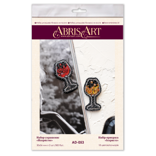 Decoration Sparkling, AD-053 by Abris Art - buy online! ✿ Fast delivery ✿ Factory price ✿ Wholesale and retail ✿ Purchase Kits for creating brooches (jewelry) with beads