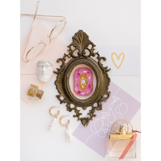 Decoration Letter O, AD-079 by Abris Art - buy online! ✿ Fast delivery ✿ Factory price ✿ Wholesale and retail ✿ Purchase Kits for creating brooches (jewelry) with beads