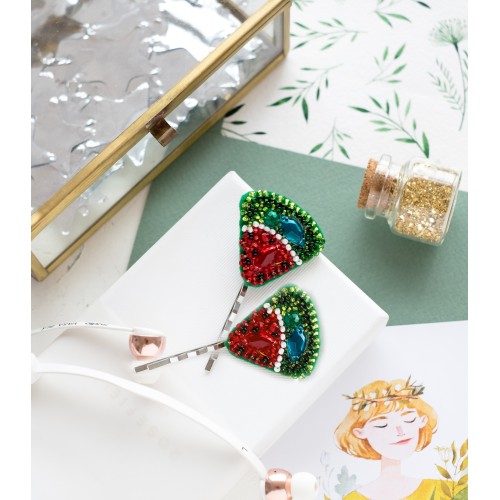 Decoration Watermelon slice, ADH-007 by Abris Art - buy online! ✿ Fast delivery ✿ Factory price ✿ Wholesale and retail ✿ Purchase Hair accessories
