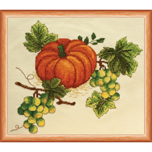 Fall still-life, AH-013 by Abris Art - buy online! ✿ Fast delivery ✿ Factory price ✿ Wholesale and retail ✿ Purchase Big kits for cross stitch embroidery