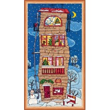 Cross-stitch kits Winter house (Landscapes)