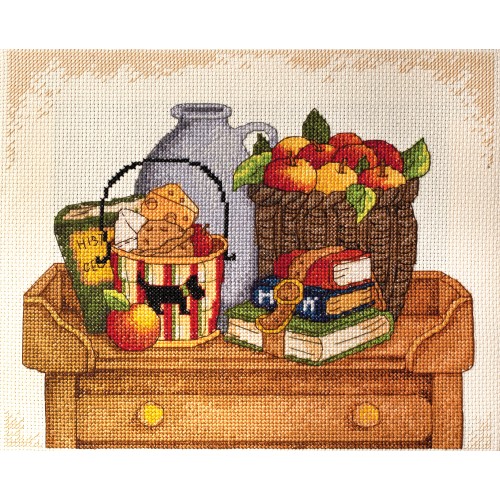Cross-stitch kits September (Still life), AH-025 by Abris Art - buy online! ✿ Fast delivery ✿ Factory price ✿ Wholesale and retail ✿ Purchase Big kits for cross stitch embroidery