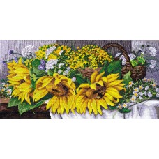 Cross-stitch kits Sunflowers (Flowers)