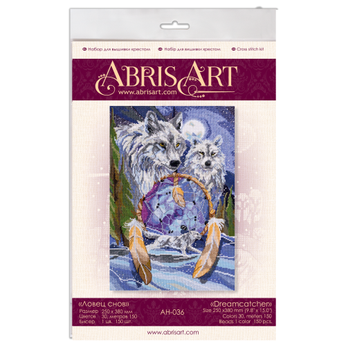 Cross-stitch kits Dreamcatcher, AH-036 by Abris Art - buy online! ✿ Fast delivery ✿ Factory price ✿ Wholesale and retail ✿ Purchase Big kits for cross stitch embroidery